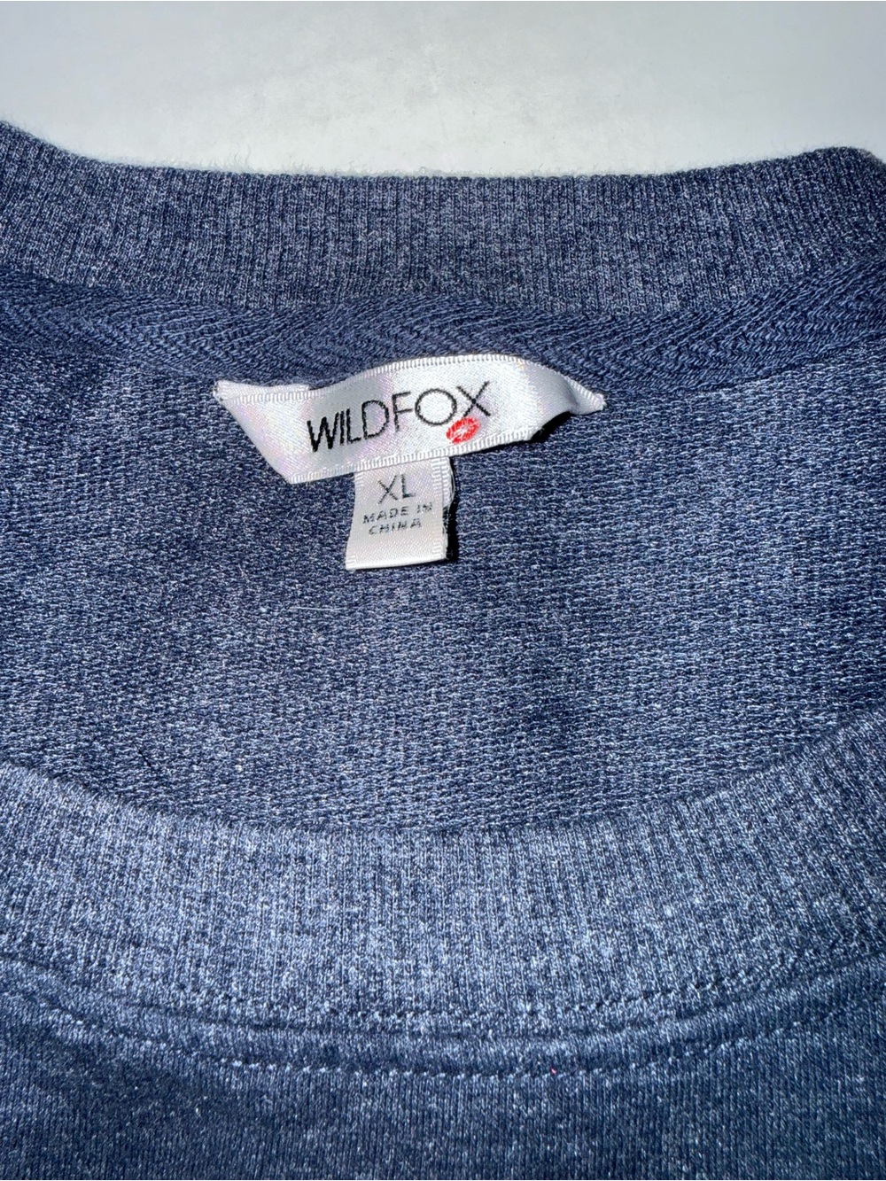 Wildfox Heather Navy Crewneck Sweatshirt - Picture 5 of 5